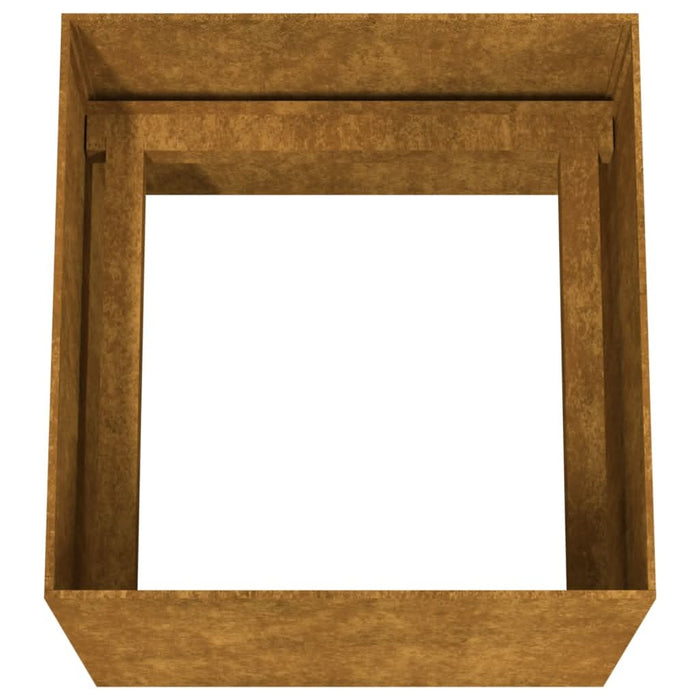 Jardinieră, 40x41x40 cm, oțel corten - WALTI WALTI