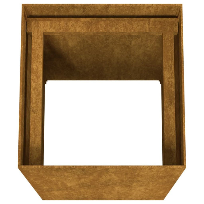 Jardinieră, 40x40x80 cm, oțel corten - WALTI WALTI