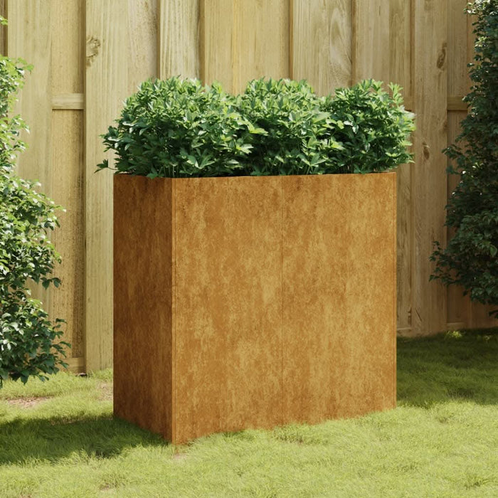 Jardinieră, 80x40x80 cm, oțel corten - WALTI WALTI