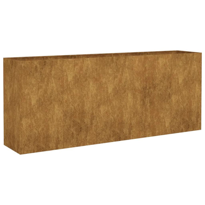 Strat înălțat de grădină, 200x40x80 cm, oțel corten - WALTI WALTI