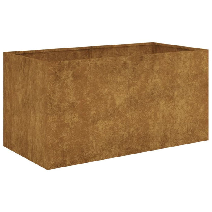 Jardinieră, 80x40x40 cm, oțel corten - WALTI WALTI