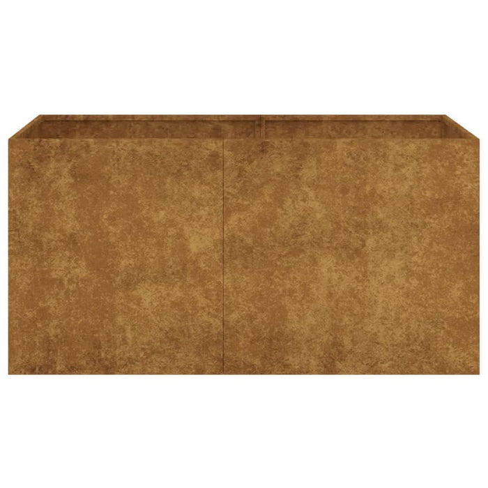 Jardinieră, 80x40x40 cm, oțel corten - WALTI WALTI
