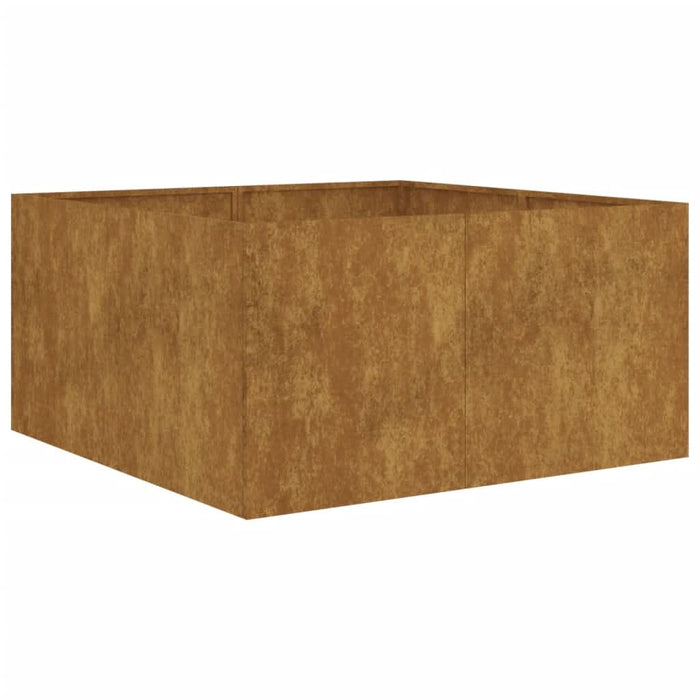 Jardinieră, 80x80x40 cm, oțel corten - WALTI WALTI