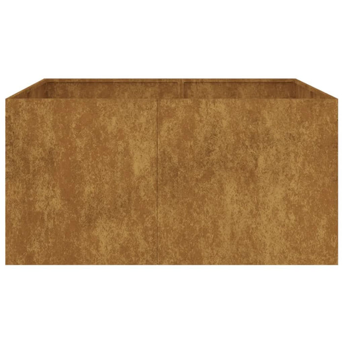 Jardinieră, 80x80x40 cm, oțel corten - WALTI WALTI