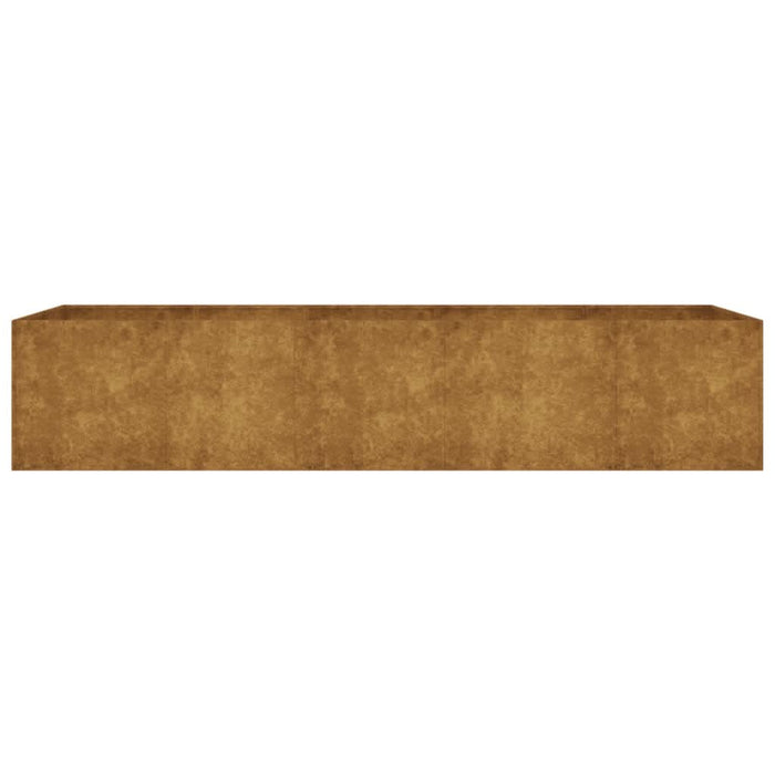 Strat înălțat de grădină, 200x80x40 cm, oțel corten - WALTI WALTI