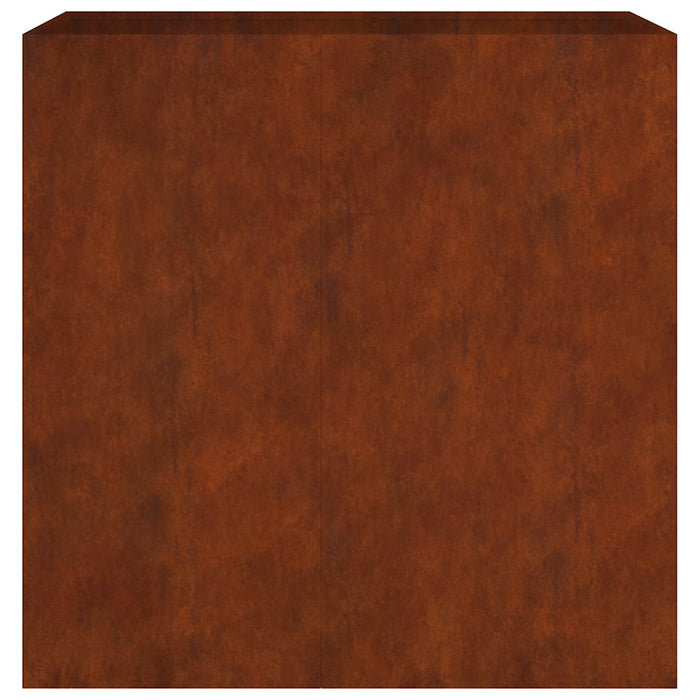 Jardinieră, 40x80x80 cm, oțel corten WALTI