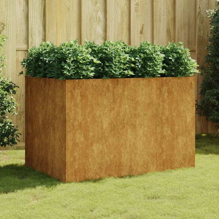 Strat înălțat de grădină, 120x80x80 cm, oțel corten - WALTI WALTI