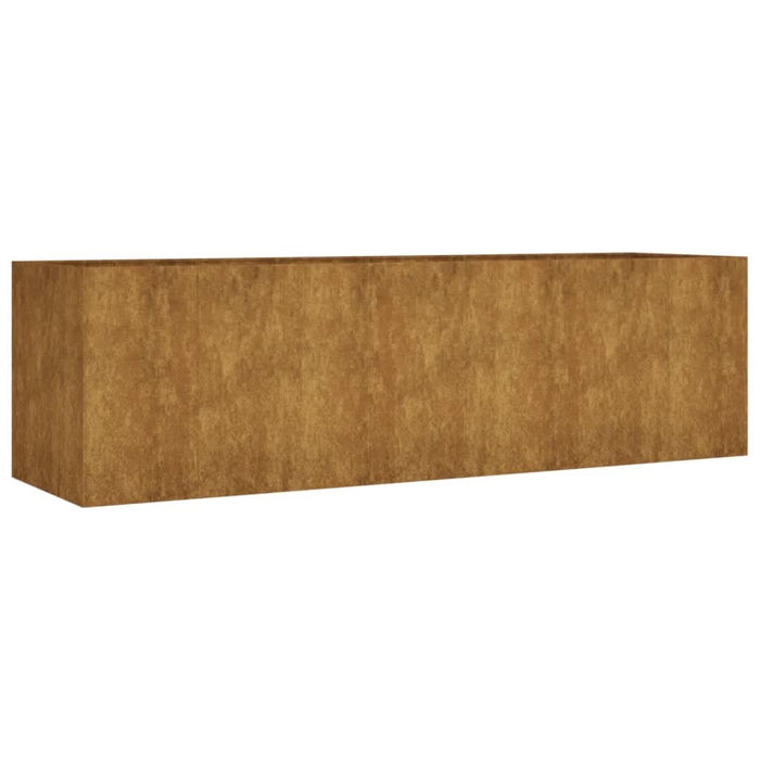 Strat înălțat de grădină, 280x80x80 cm, oțel corten - WALTI WALTI