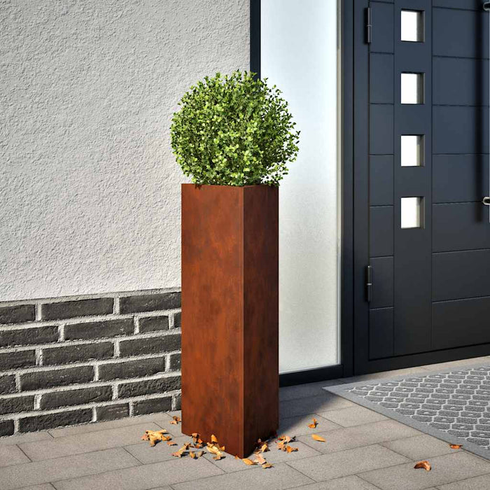 Jardinieră de grădină, 30x26x75 cm, oțel corten - WALTI WALTI