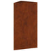 Jardinieră de grădină, 40x34,5x75 cm, oțel corten - WALTI WALTI