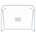 Poartă de fotbal cu plasă, alb, 125x96x60 cm, oțel/poliester - WALTI WALTI