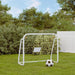 Poartă de fotbal cu plasă, alb, 125x96x60 cm, oțel/poliester - WALTI WALTI