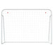 Poartă de fotbal cu plasă, alb, 214x75x152 cm, oțel/poliester - WALTI WALTI