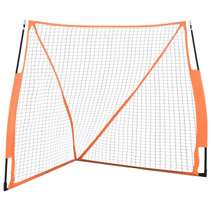 Plasă baseball portabilă portocaliu/negru 183x182x183cm oțel/PE - WALTI WALTI