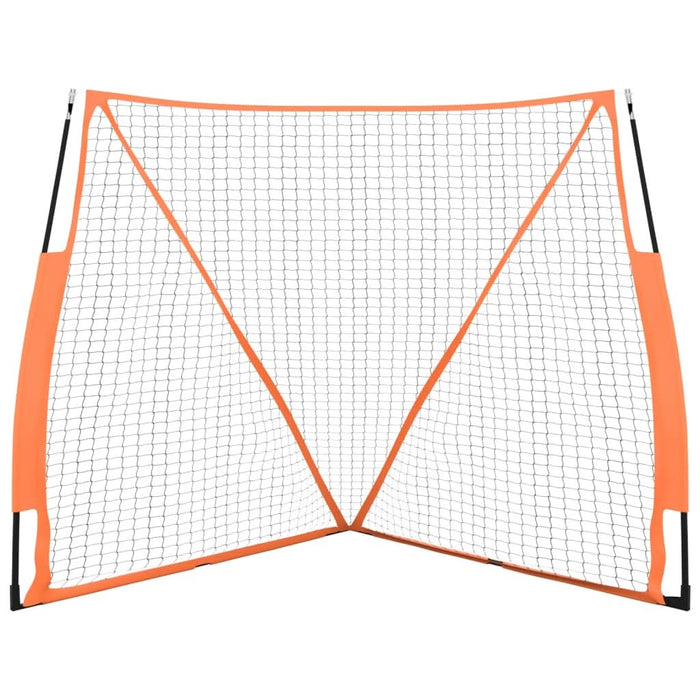 Plasă baseball portabilă portocaliu/negru 183x182x183cm oțel/PE - WALTI WALTI