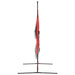 Plasă de baseball portabilă negru/roșu 183x105x183 cm poliester - WALTI WALTI