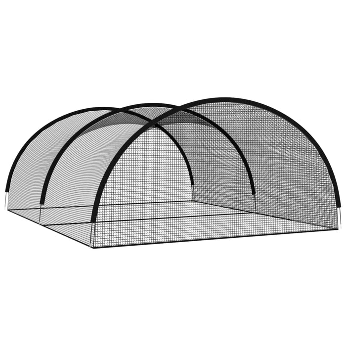 Țarc plasă de lovituri baseball negru 600x400x250 cm poliester WALTI