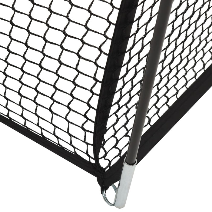 Țarc plasă de lovituri baseball negru 600x400x250 cm poliester WALTI