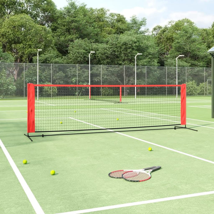 Plasă de tenis, negru și roșu, 300x100x87 cm, poliester - WALTI WALTI