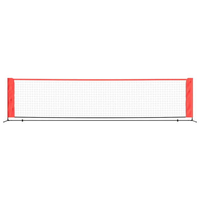 Plasă de tenis, negru și roșu, 400x100x87 cm, poliester - WALTI WALTI