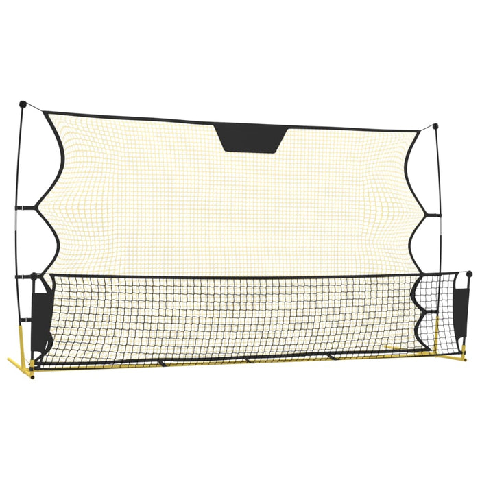 Plasă rebounder fotbal, negru și galben 183x85x120 cm poliester - WALTI WALTI