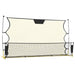 Plasă rebounder fotbal, negru și galben 183x85x120 cm poliester - WALTI WALTI