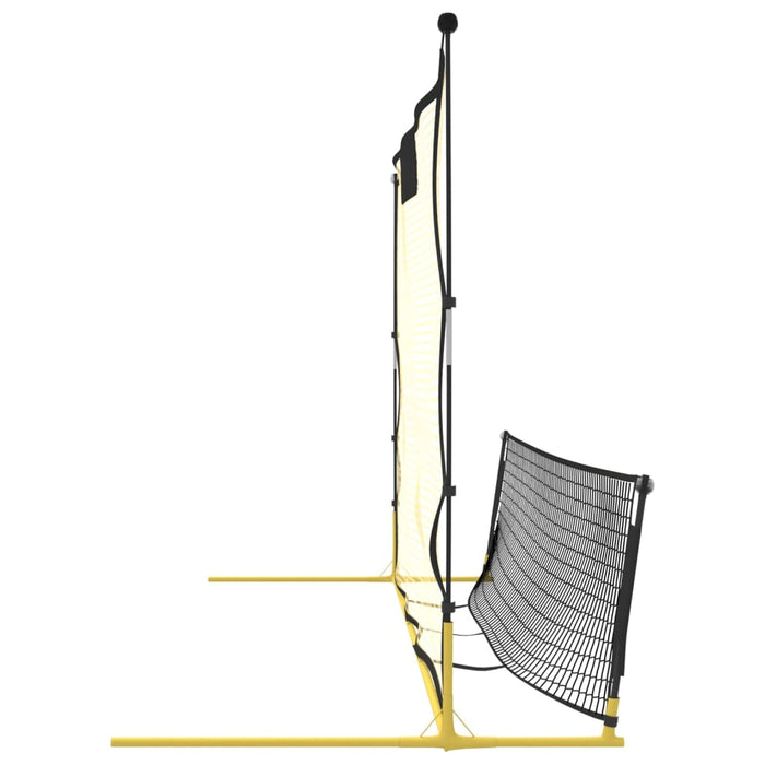 Plasă rebounder fotbal, negru și galben 183x85x120 cm poliester - WALTI WALTI