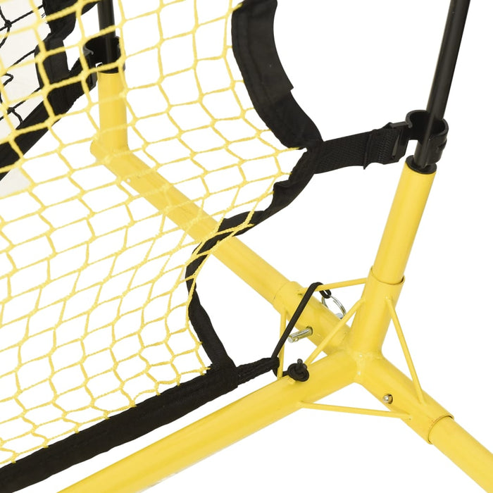 Plasă rebounder fotbal, negru și galben 183x85x120 cm poliester - WALTI WALTI