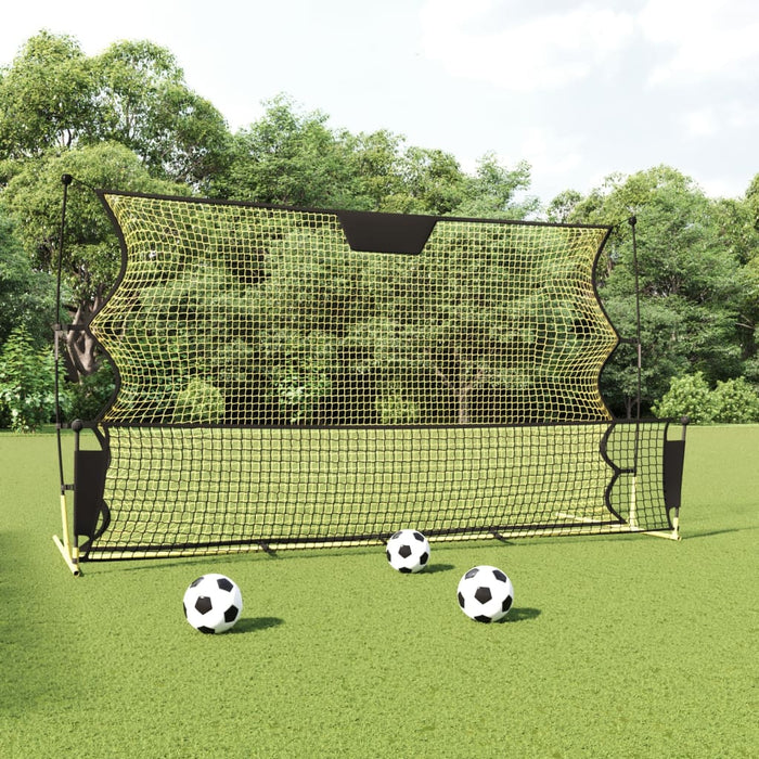 Plasă rebounder fotbal, negru și galben 183x85x120 cm poliester - WALTI WALTI