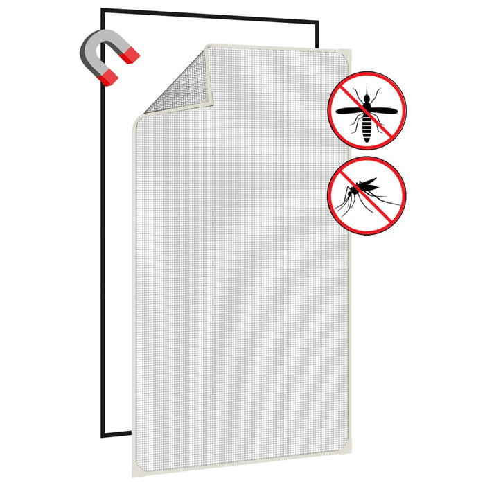 Plasă insecte magnetică pentru ferestre, alb, 80x140 cm - WALTI WALTI