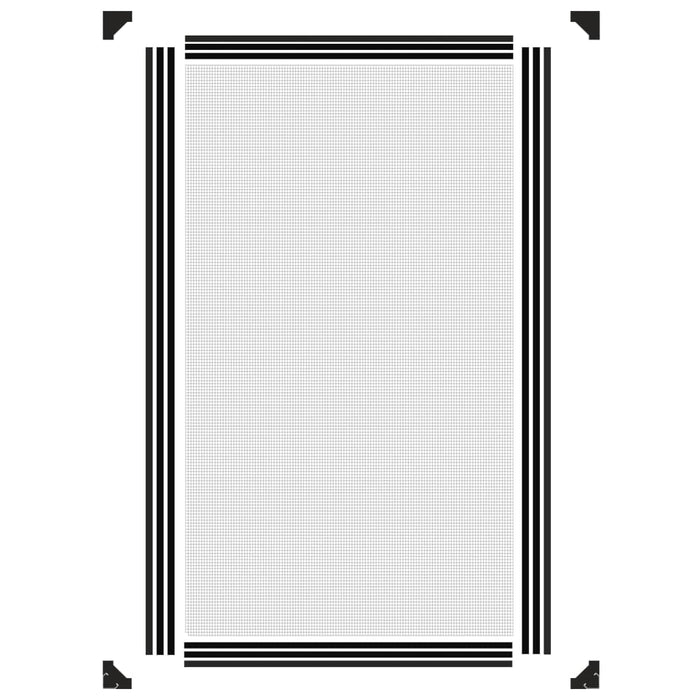 Plasă insecte magnetică pentru ferestre, antracit, 80x140 cm - WALTI WALTI