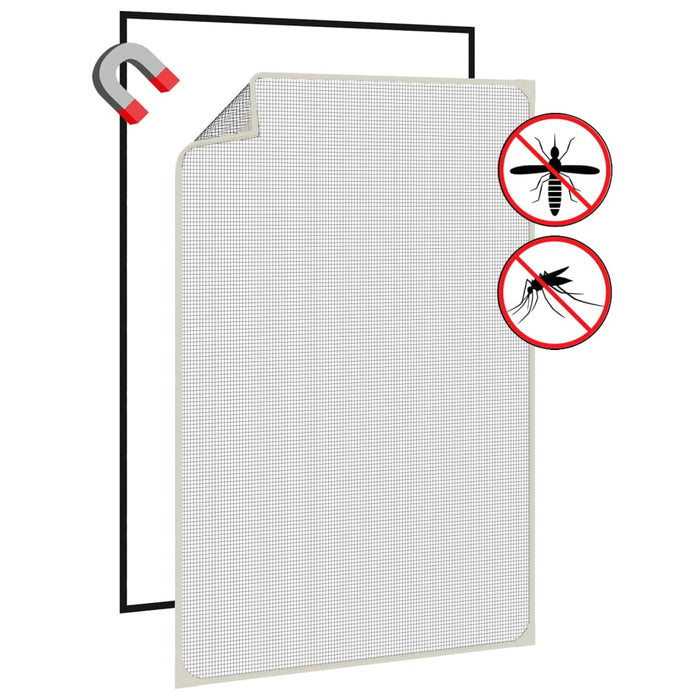 Plasă insecte magnetică pentru ferestre, alb, 80x120 cm - WALTI WALTI