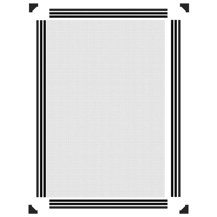 Plasă insecte magnetică pentru ferestre, antracit, 80x120 cm - WALTI WALTI