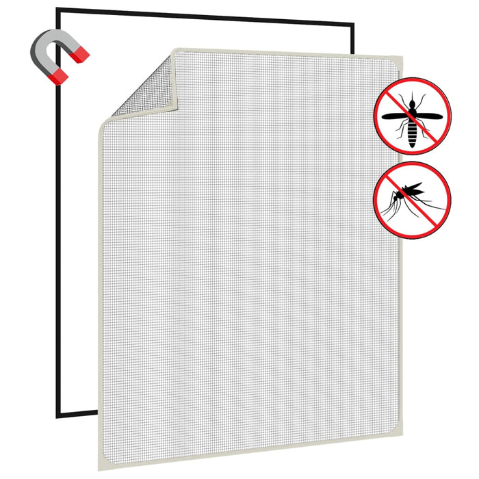 Plasă insecte magnetică pentru ferestre, alb, 100x120 cm - WALTI WALTI