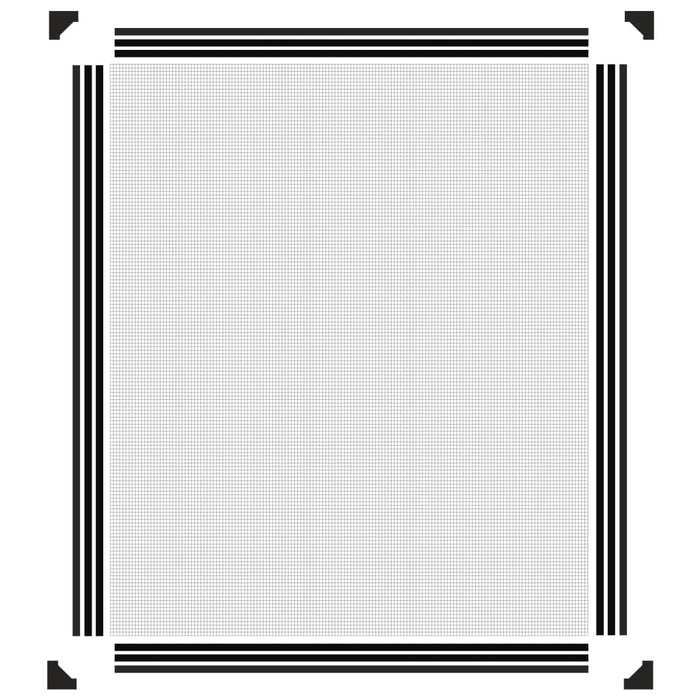 Plasă insecte magnetică pentru ferestre, antracit, 100x120 cm - WALTI WALTI