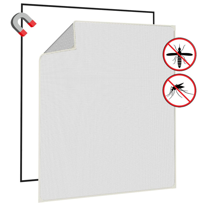 Plasă insecte magnetică pentru ferestre, alb, 130x150 cm - WALTI WALTI