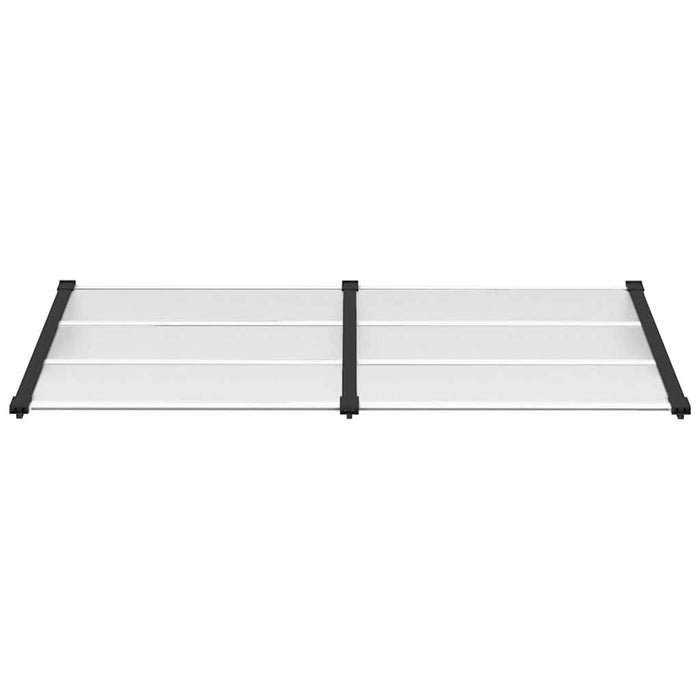 Copertină de ușă, negru și transparent, 199x90 cm, policarbonat - WALTI WALTI