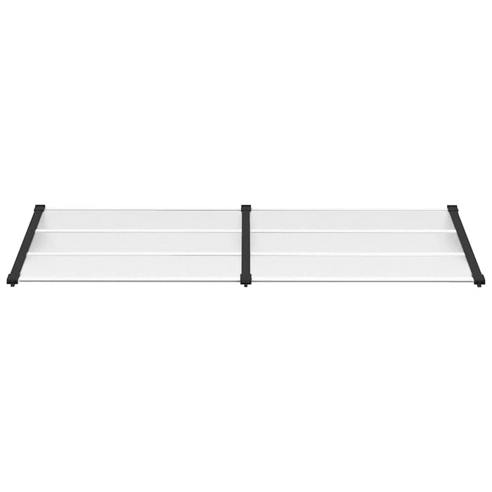 Copertină de ușă, negru și transparent, 239x90 cm, policarbonat - WALTI WALTI