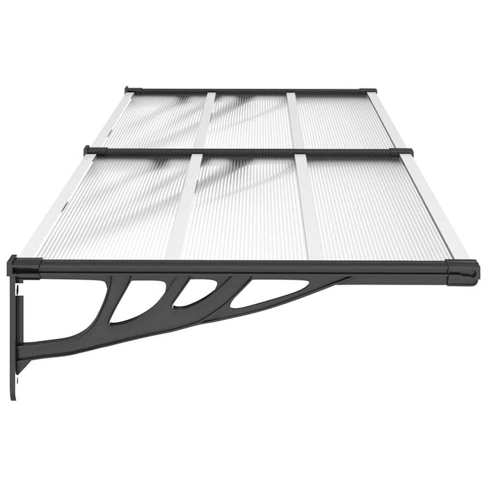 Copertină de ușă, negru și transparent, 239x90 cm, policarbonat - WALTI WALTI