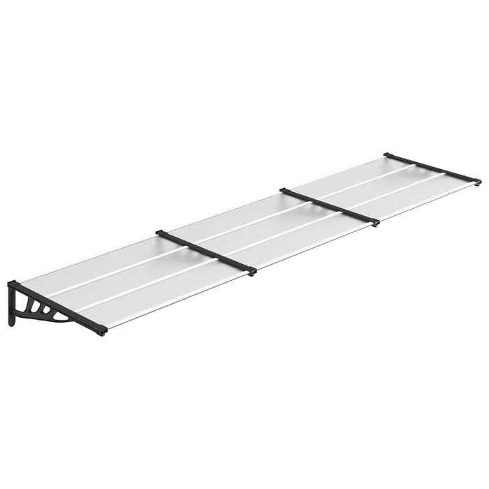 Copertină de ușă, negru și transparent 358,5x90 cm policarbonat - WALTI WALTI