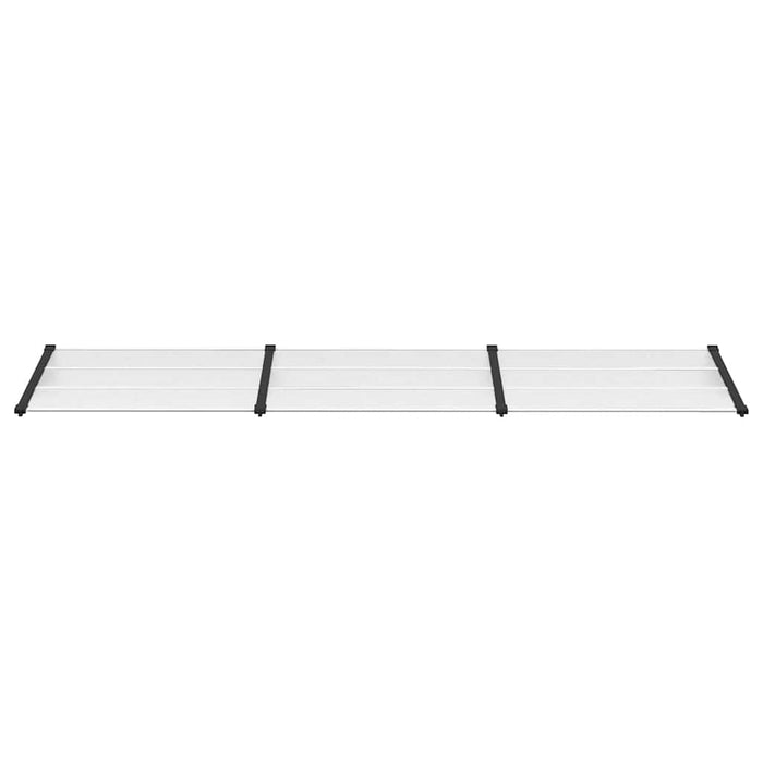 Copertină de ușă, negru și transparent 358,5x90 cm policarbonat - WALTI WALTI