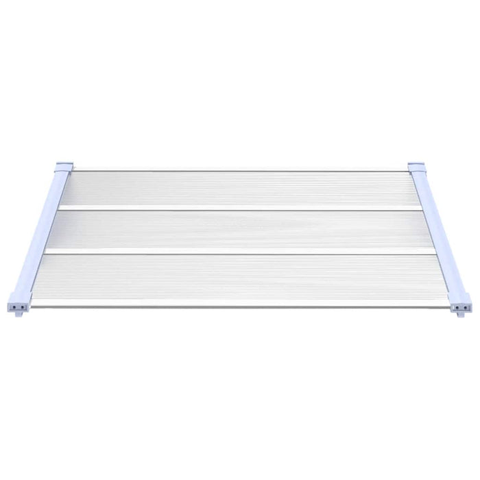 Copertină de ușă, gri și transparent, 122x90 cm, policarbonat - WALTI WALTI