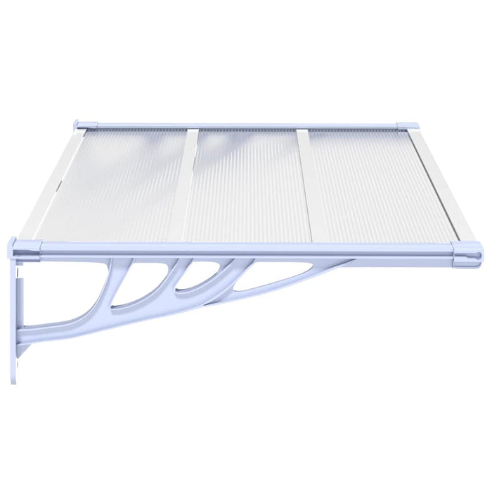 Copertină de ușă, gri și transparent, 122x90 cm, policarbonat - WALTI WALTI