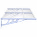 Copertină de ușă, gri și transparent, 152,5x90 cm, policarbonat - WALTI WALTI