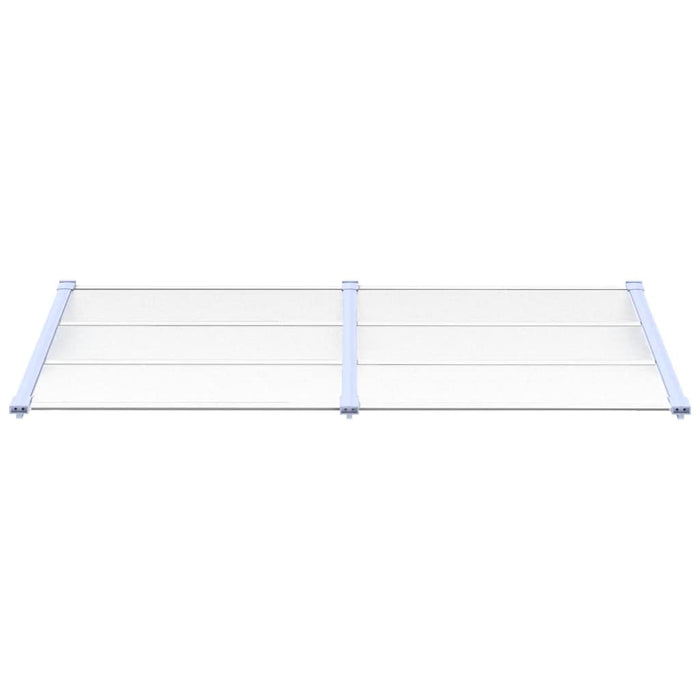 Copertină de ușă, gri și transparent, 199x90 cm, policarbonat - WALTI WALTI