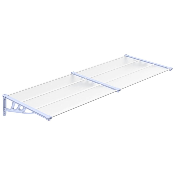 Copertină de ușă, gri și transparent, 239x90 cm, policarbonat - WALTI WALTI