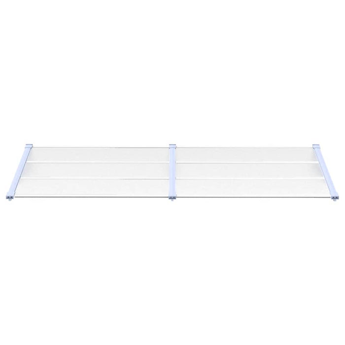 Copertină de ușă, gri și transparent, 239x90 cm, policarbonat - WALTI WALTI