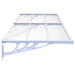 Copertină de ușă, gri și transparent, 239x90 cm, policarbonat - WALTI WALTI