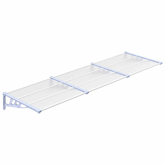 Copertină de ușă, gri și transparent, 297,5x90 cm, policarbonat - WALTI WALTI