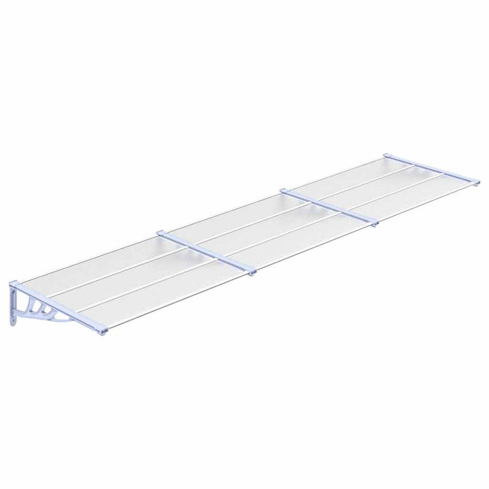 Copertină de ușă, gri și transparent, 358,5x90 cm, policarbonat - WALTI WALTI
